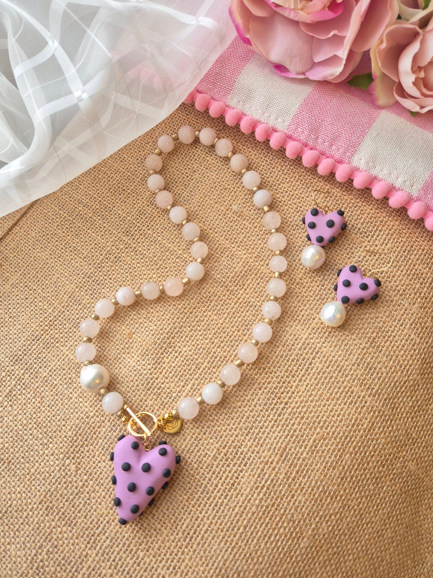 Set Polka Mom - Mauve
