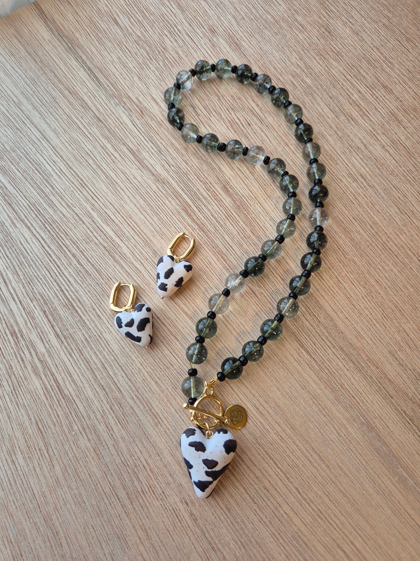 Set Pinta Cow - Cuarzo musgo