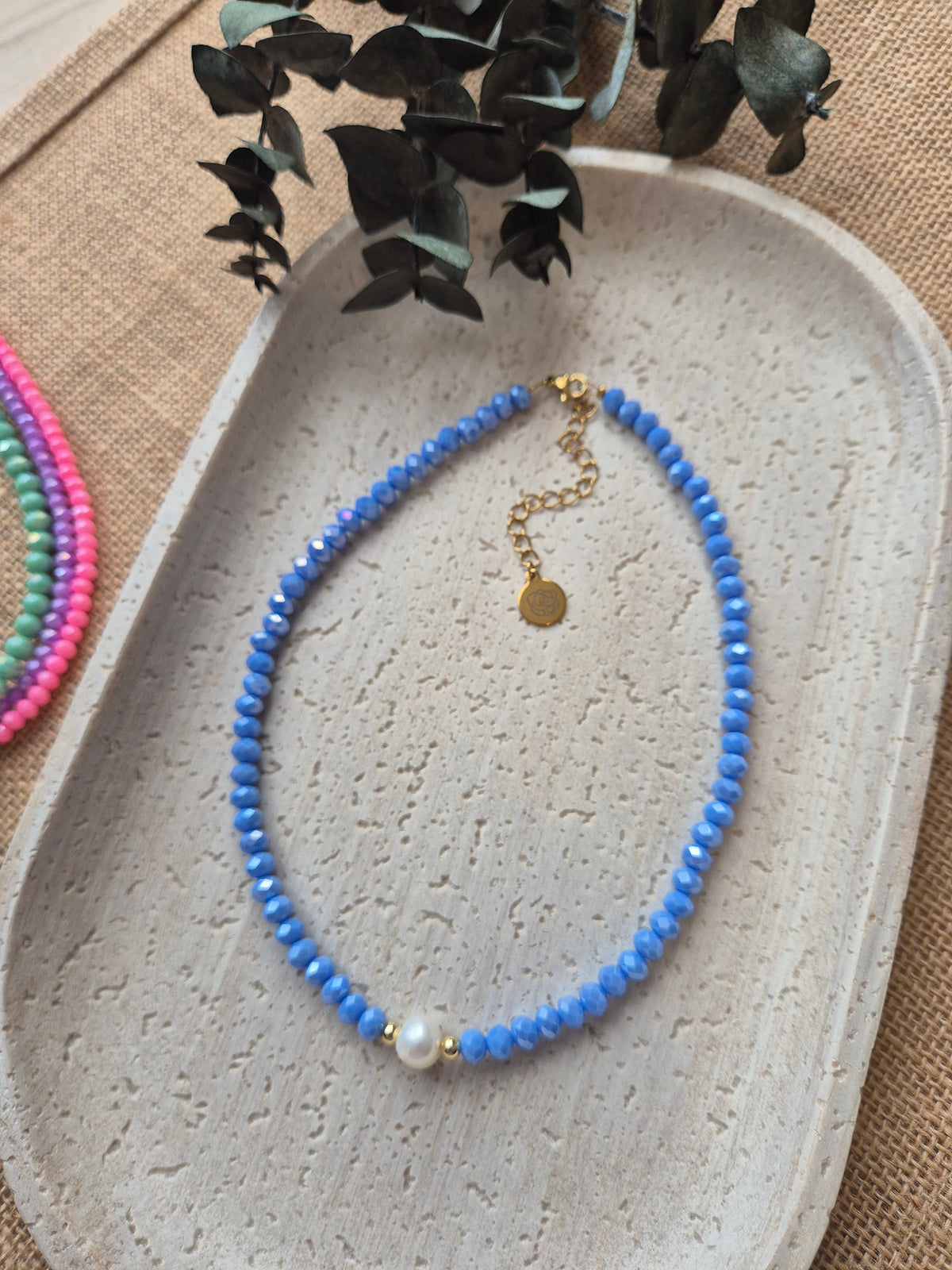 Choker ocean blue
