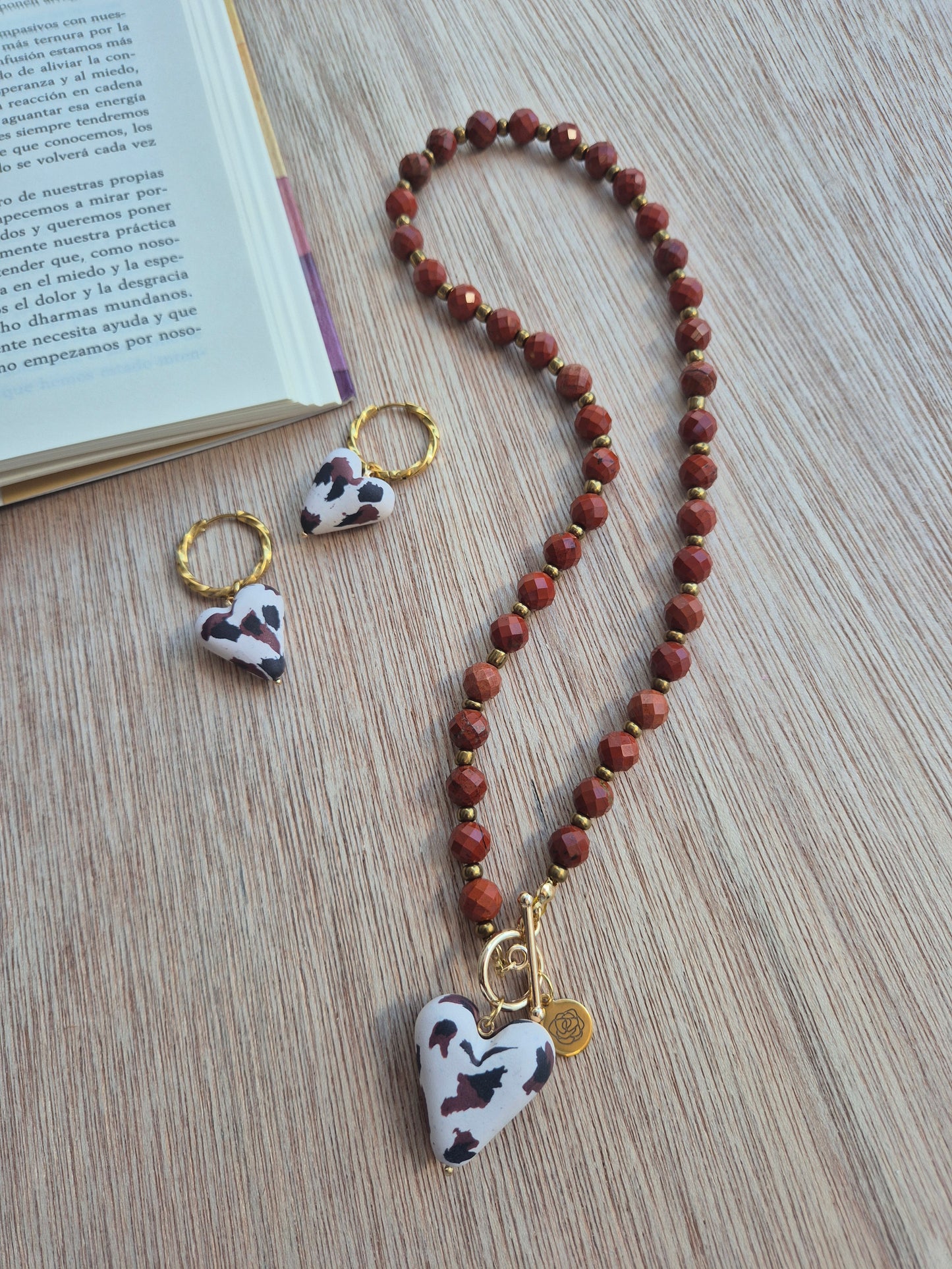 Set Caramel Cow - Jasped rojo