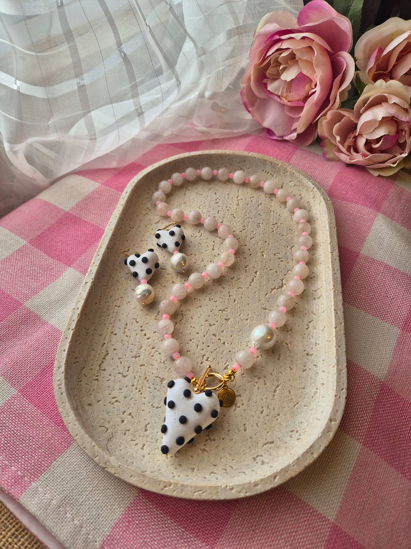 Set Polka Mom - Blanco