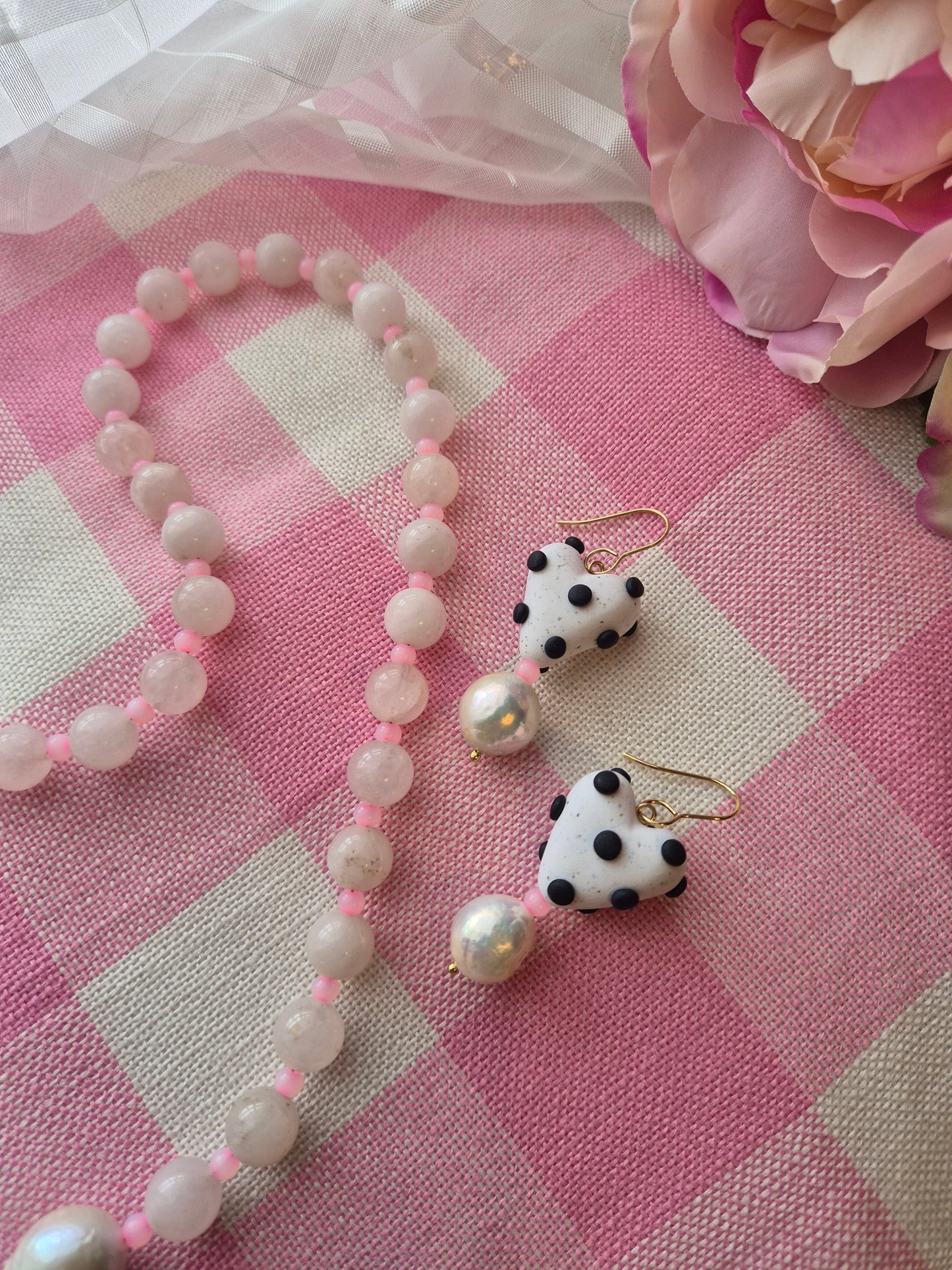 Set Polka Mom - Blanco