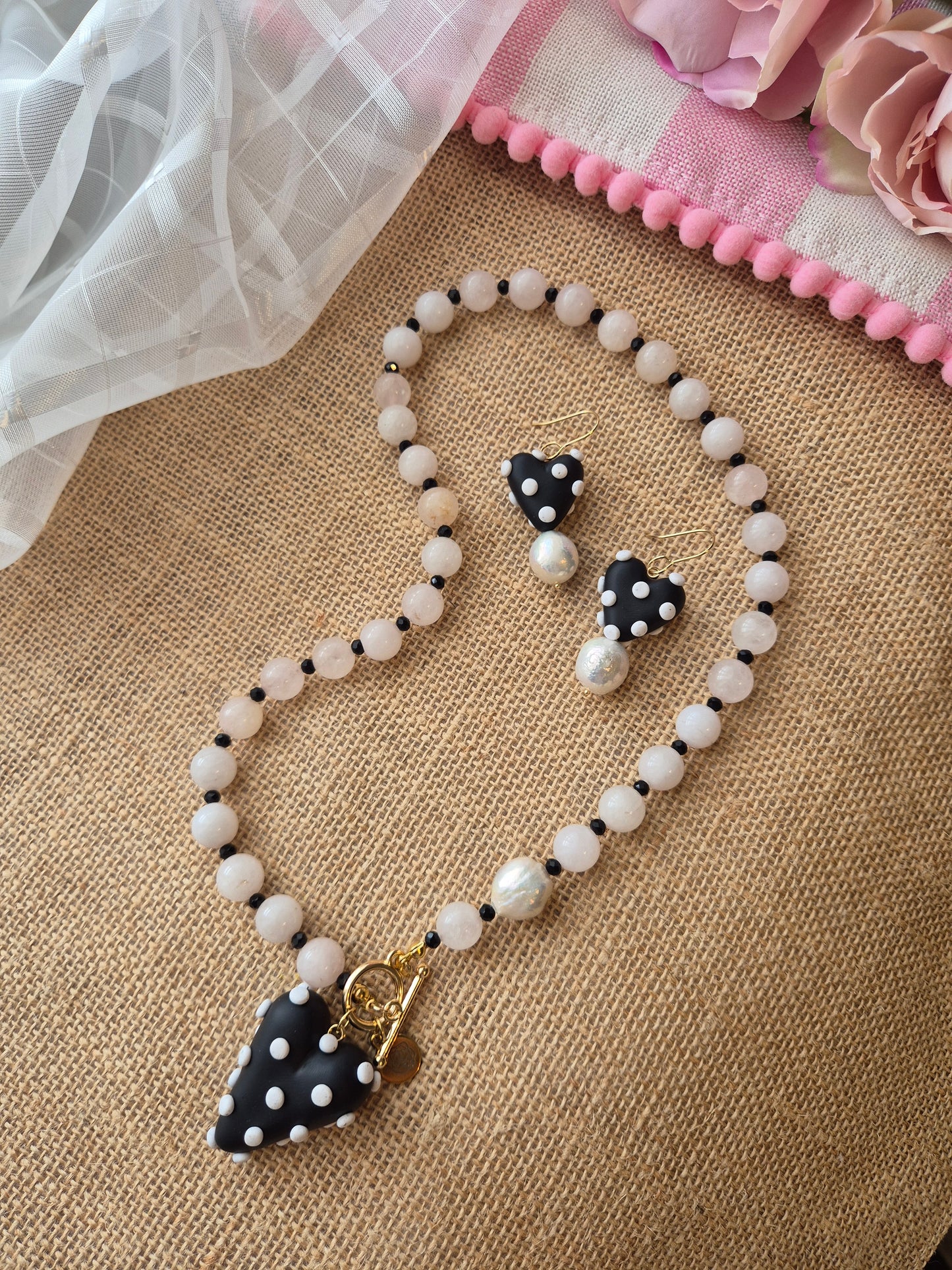 Set Polka Mom - Negro