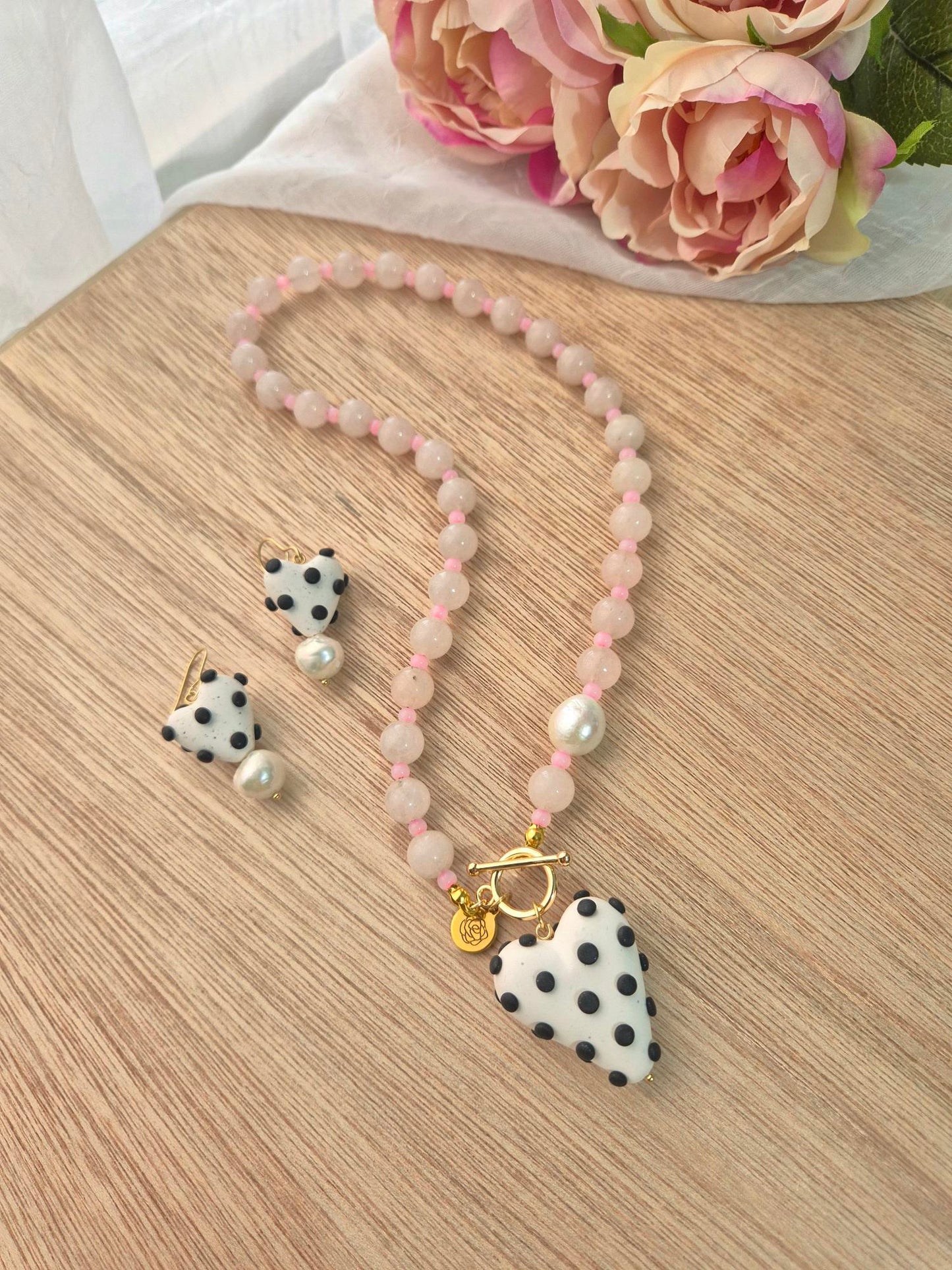 Set Polka blanco