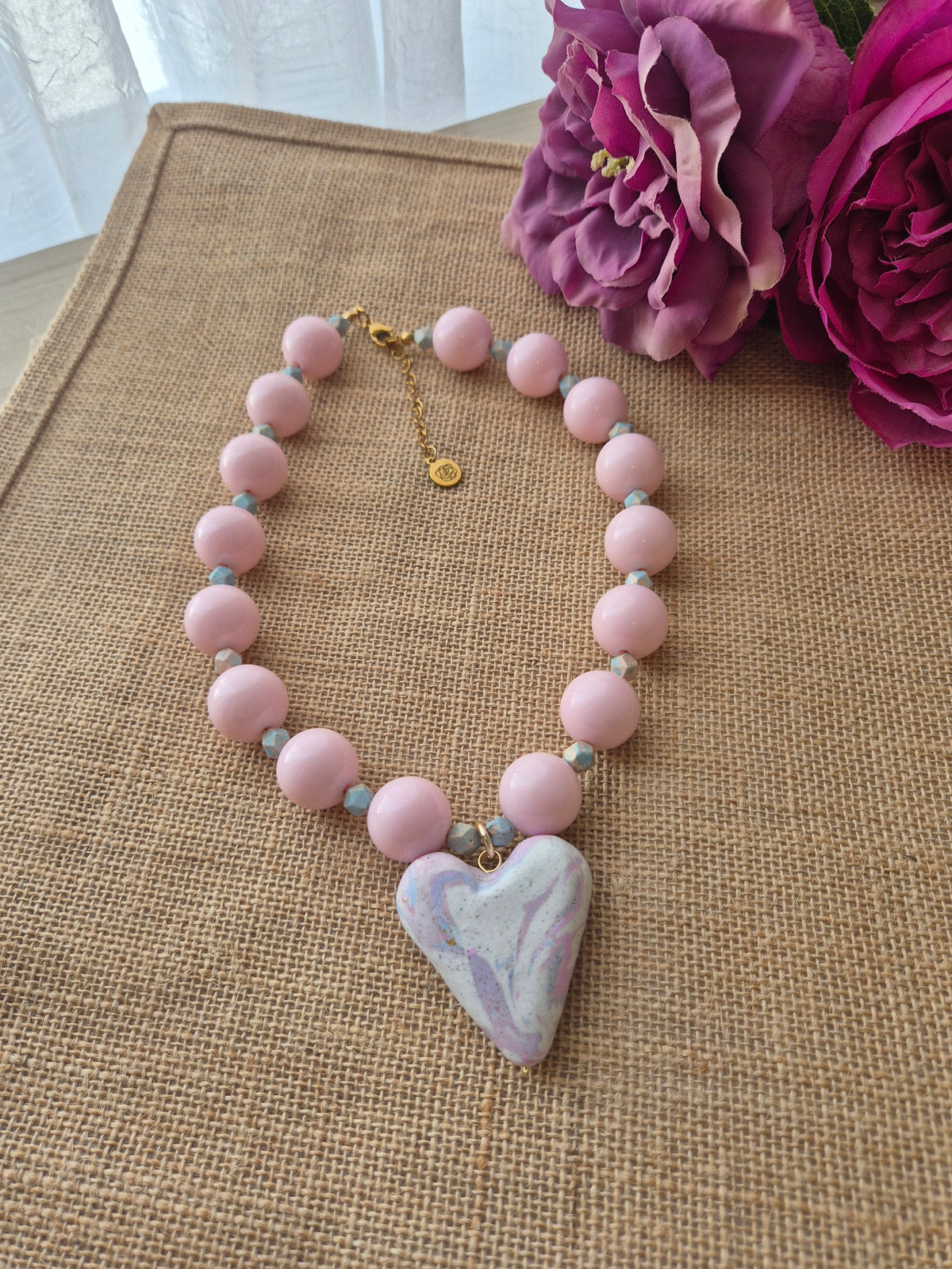 Corazón rosa
