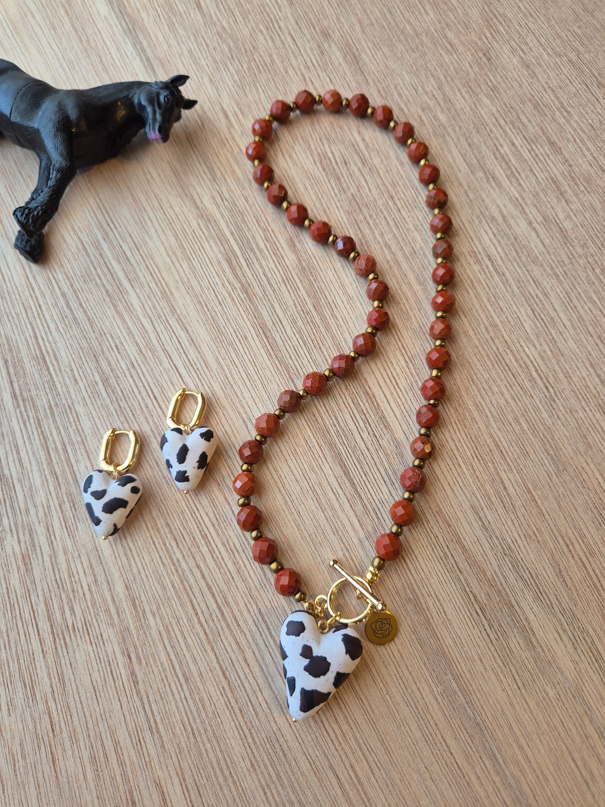 Set Pinta Cow  - Jasped rojo