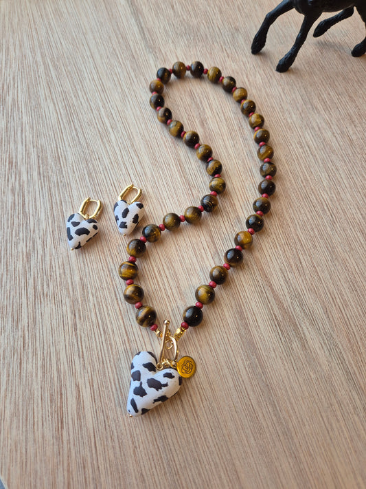 Set Pinta Cow  - Ojo de tigre