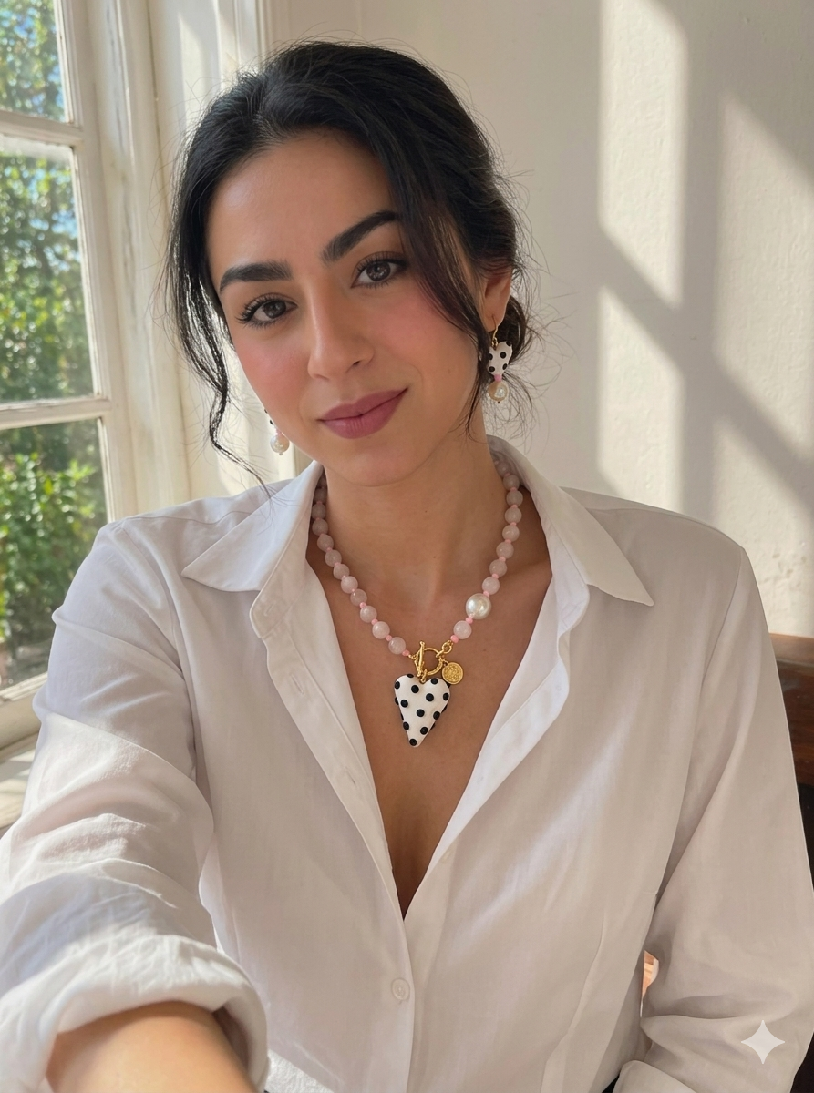 Set Polka Mom - Blanco