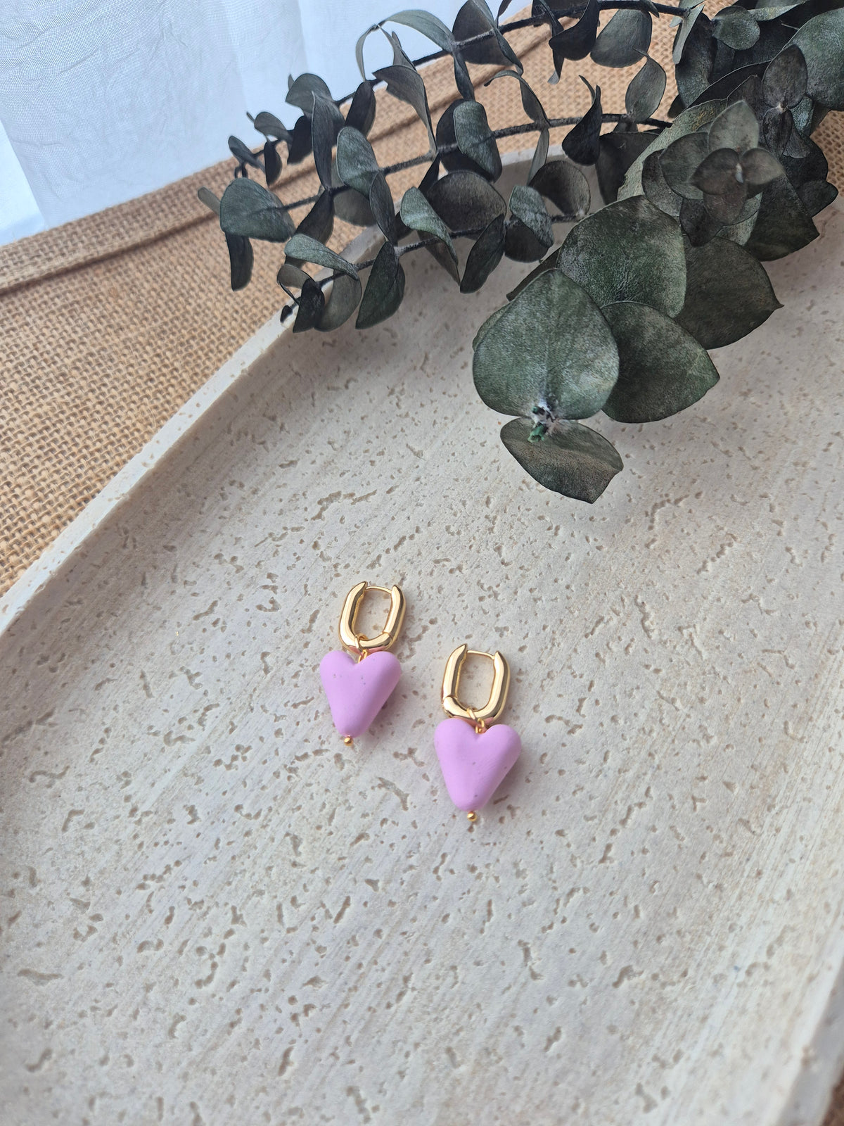 Corazones lavanda
