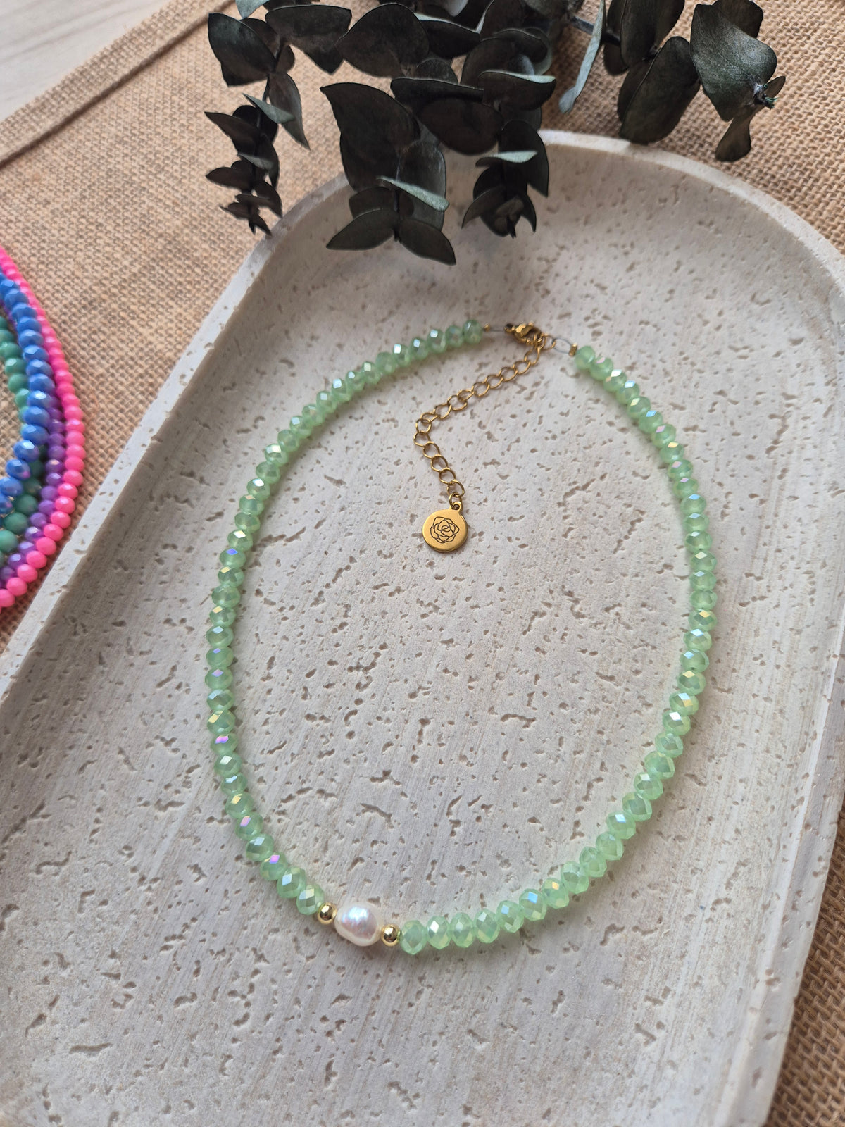 Choker verde manzana