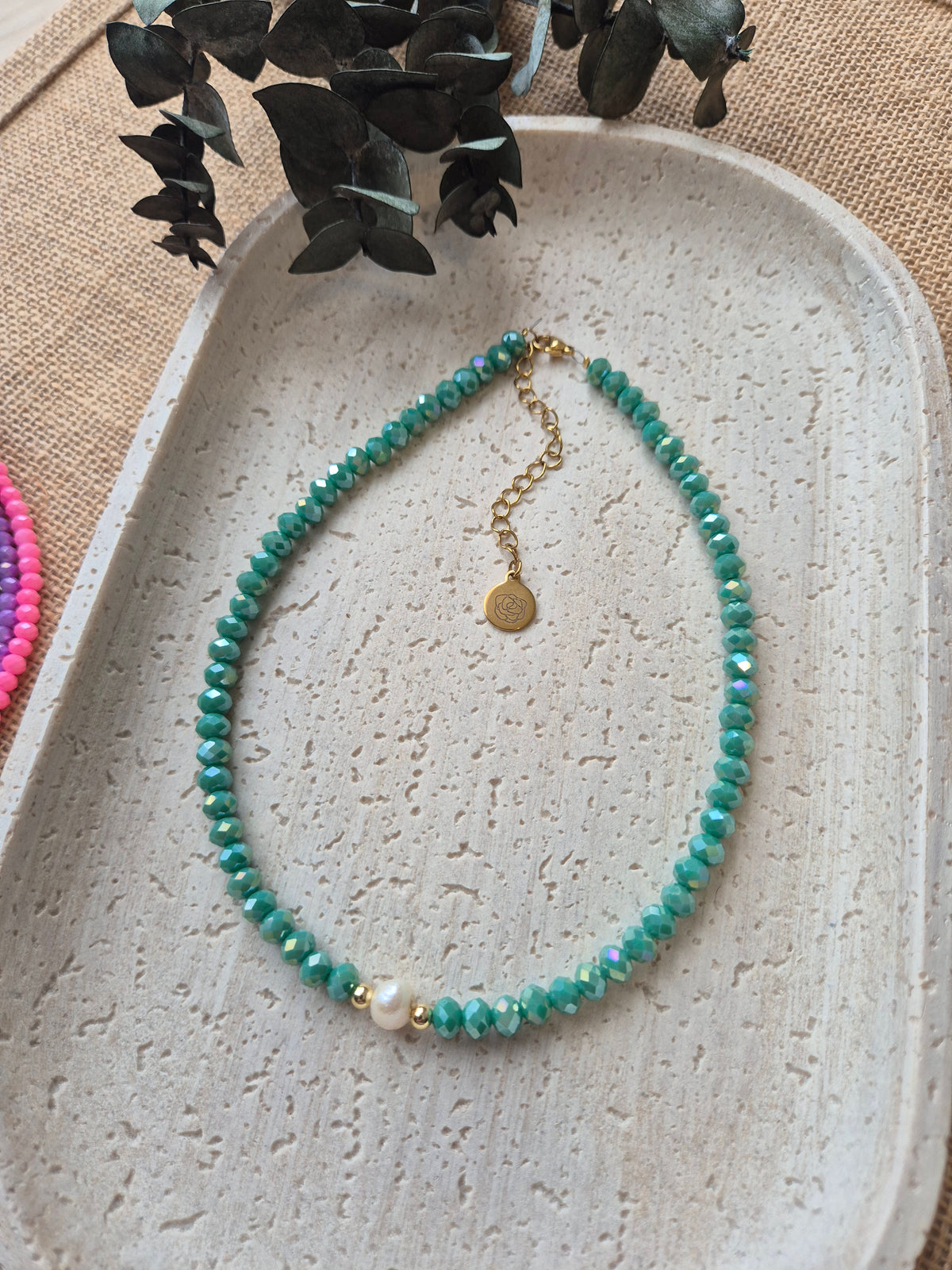 Choker verde pasto